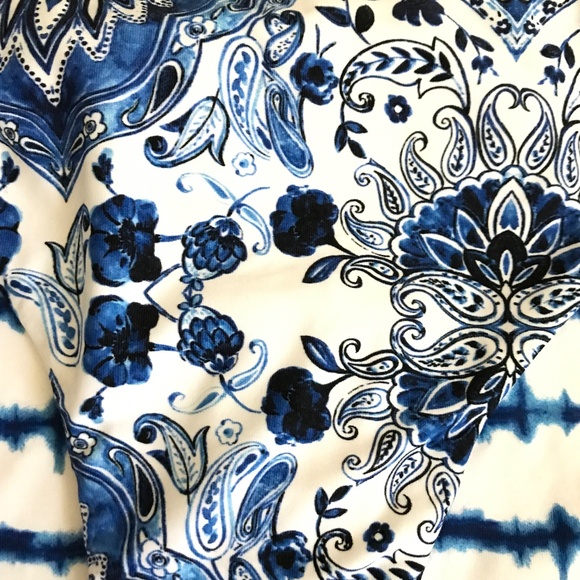 SEAFOLLY Bikini Bottom Hipster Mandala Reversible French Blue Women’s Size 10 - Picture 6 of 14